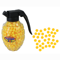 Yellow bullets, 800 pieces in bottle, 11 cm