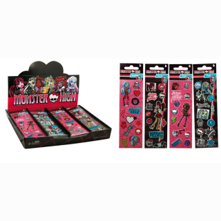 Monster High stickers - 4 assorted - sheet ca 16x5cm