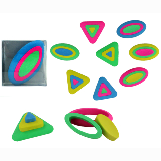 Radiergummi Multi Color - in Box ca 5,5x5,5x2 cm