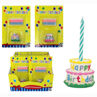 HAPPY BIRTHDAY birthday candles cake set 2 assorted