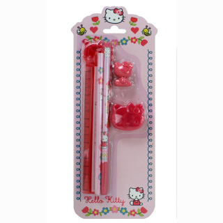 HELLO KITTY HOME SWEET HOME writing set 5 pieces approx 27.5x11cm