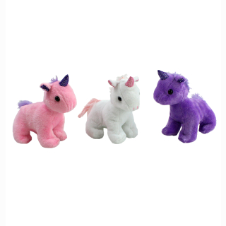 Unicorn 3 colors assorted approx 12cm