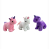 Unicorn 3 colors assorted approx 12cm