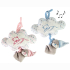 Music box bear on cloud 2-colored assorted approx. 24cm