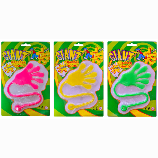 snapper hand XL 3 colors assorted on card ca 22,5x15cm