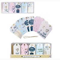 Geschenkanhänger 10 er Set -  ca 8,5x4,5cm