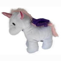Unicorn white/pink/purple 20cm