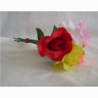 Rose 6 Farben 19 cm