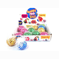 6cm squishy mesh balls(12pcs/display box,4colors asstd)