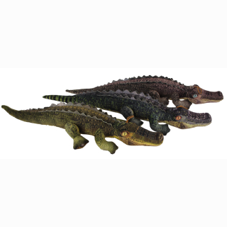 Krokodil 3-farbig sortiert ca 60cm