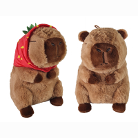 Capybara with strawberry hat approx. 27cm