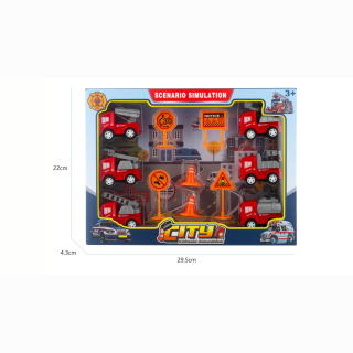 Feuerwehr 13 Teiliges-Set  im Box verpackt ca 22x29,5x4,3cm
