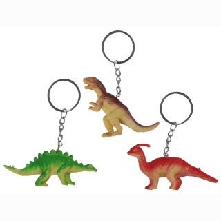 Dinosaurier mehrfach sortiert an Schlüsselkette ca 8-9cm
