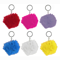 Pl&uuml;sch Ball Schl&uuml;sselkette, 6-fach sortiert ca...