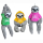 Faultier mit Pullover 3-fach sortiert  ca 30/50cm