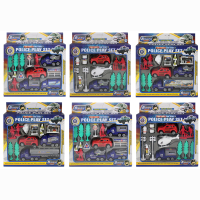 Police set, with cars and accessories, 2 assorted, in...