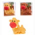 Eraser camel 2 colors assorted - approx 4x3.5cm