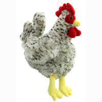 Plush chicken, sitting, 28 cm
