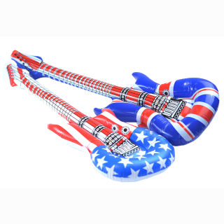 Inflatable guitar, USA and England flag, 100 cm