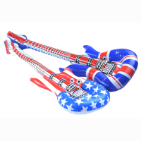 Inflatable guitar, USA and England flag, 100 cm