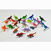 Dinosaurs sorted 24 times - about 5-7cm