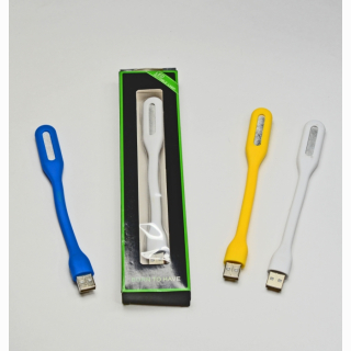 USB LED Lampe 4-fach sortiert, in Box, 22 x 5 cm (Sonderangebot/Restposten)