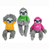 Sloth with sweater 3 assorted - ca 30/50cm