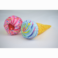 Plush icecream, 2 assorted, 22 cm