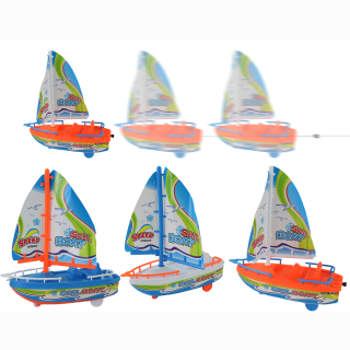 Segelboot mit Bandantrieb, im Beutel, 20 x 20 cm