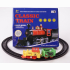 Railway, with train, trailer and 6 rails, in box, 17,5 x 15,5 cm