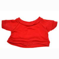 T-Shirt for plush animals, red, 20 x 11 cm