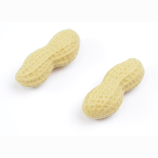 Eraser, peanut, 2 pieces set in bag, 4 cm (Price per set)