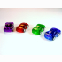 Sports car, pull back, 4 assorted, in bag, 5 cm