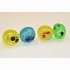 Bouncing ball, monster head, 4 assorted, in bag, 24 pieces in display, Ø 4,5 cm