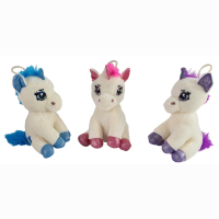 Unicorn 3 colors assorted about 17cm