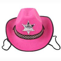 Cowboyhut pink für Kinder