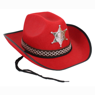 Cowboyhut rot für Kinder