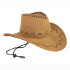 Cowboy hat light brown suede look